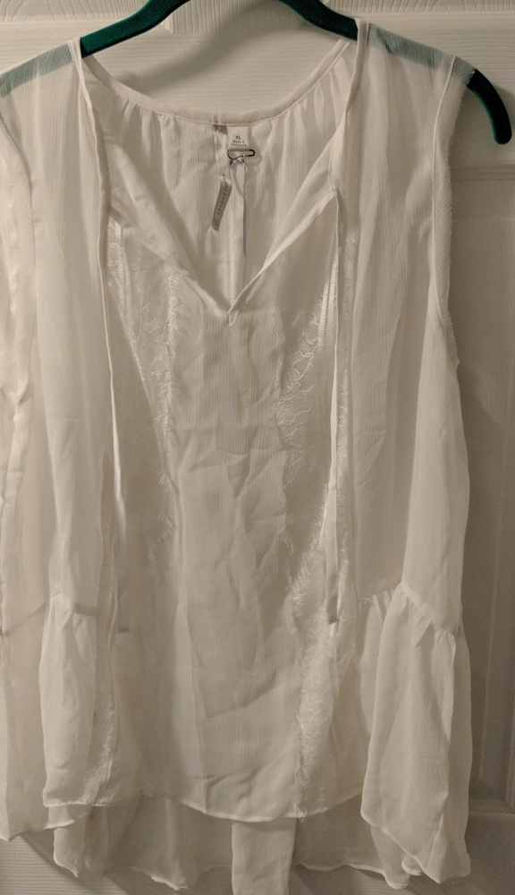 Sheer High Low Blouse